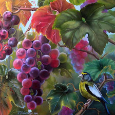 Оригинал схемы вышивки «виноград» (№1525308)