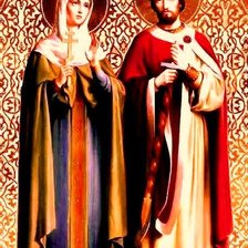 Схема вышивки «св. Петр и Февронья»