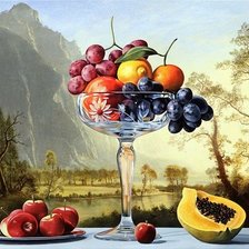 Оригинал схемы вышивки «Ваза с фруктами» (№1530824)