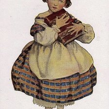 Оригинал схемы вышивки «Dívka s knihou» (№1536263)