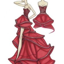 Оригинал схемы вышивки «fashion sketch 2» (№1537125)