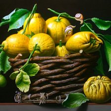 Оригинал схемы вышивки «Корзина с лимонами» (№1537727)