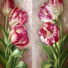 Оригинал схемы вышивки «Тюльпаны» (№1541970)