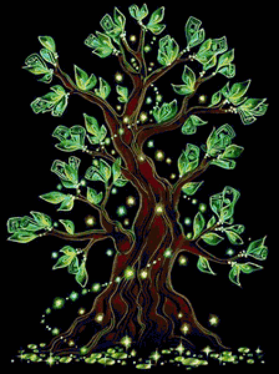денежное дерево - деньги, денежное дерево, дерево, на черном, богатство - предпросмотр