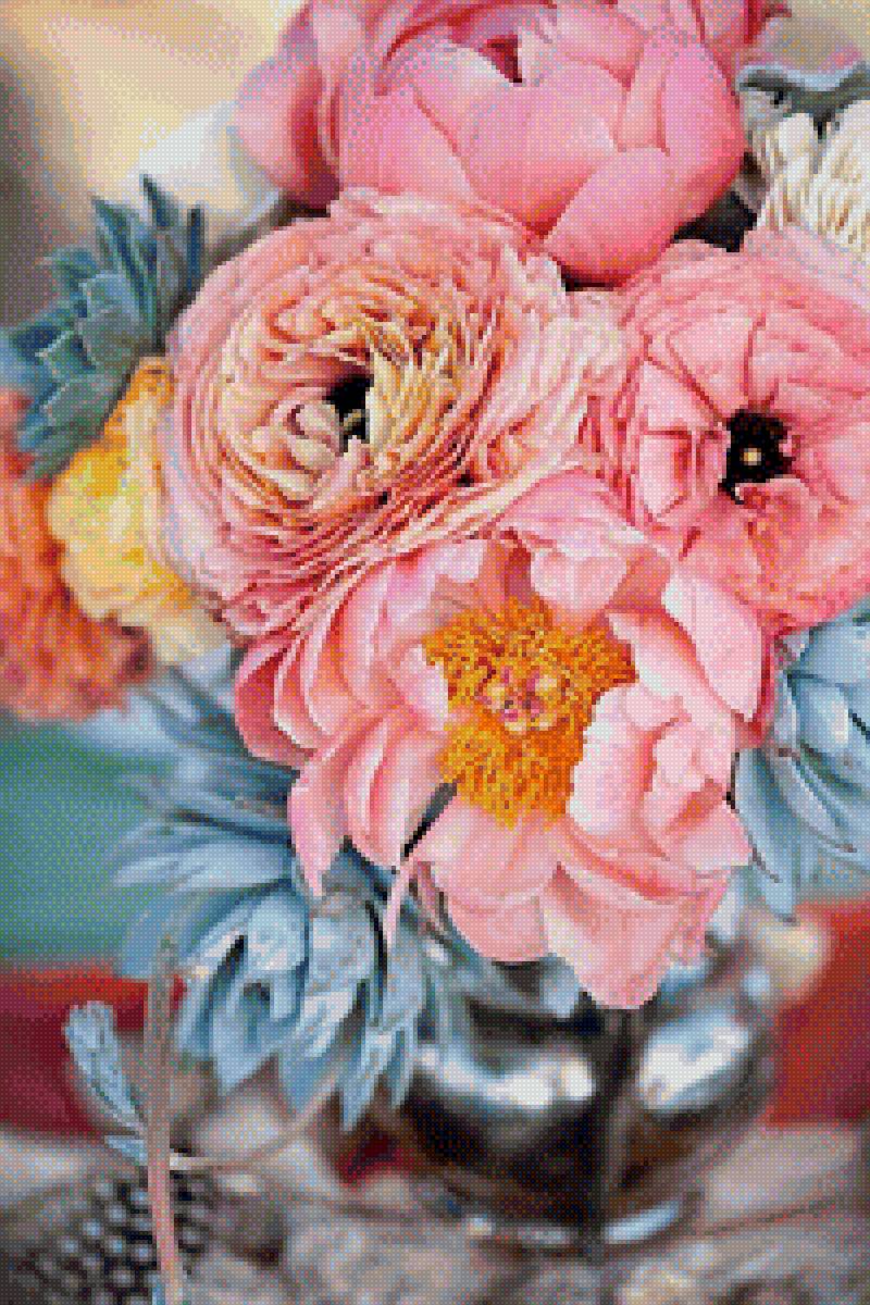 Цветочная композиция - букет, цветы - предпросмотр
