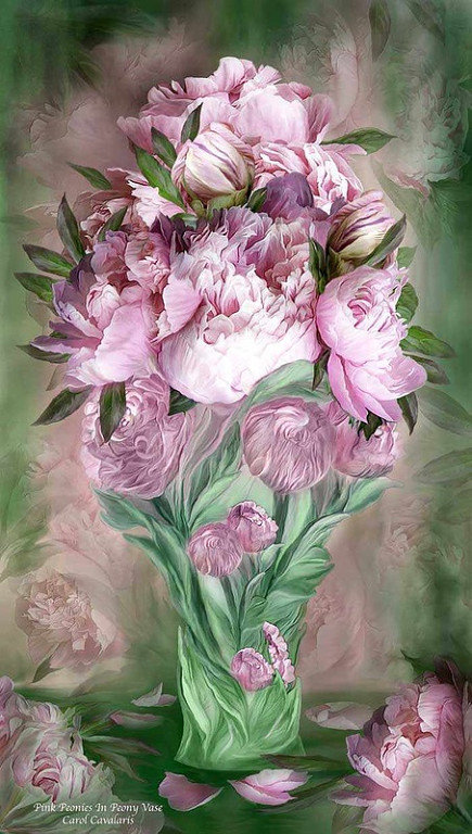 Розовые пионы - цветы, натюрморт - оригинал