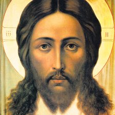 Оригинал схемы вышивки «Иисус» (№1565342)