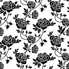 Схема вышивки «розы на черном»