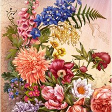 Схема вышивки «krásne kvety»