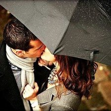 Схема вышивки «Kiss in the rain»