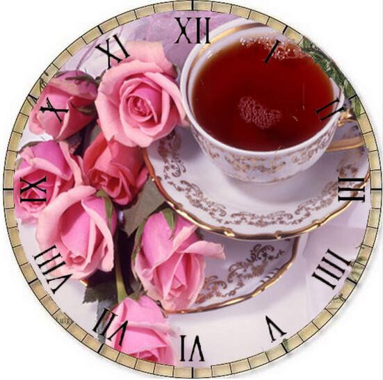 часы - чай, розы, часы - оригинал