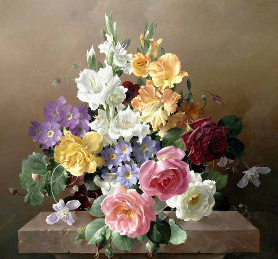 váza,kvety - оригинал