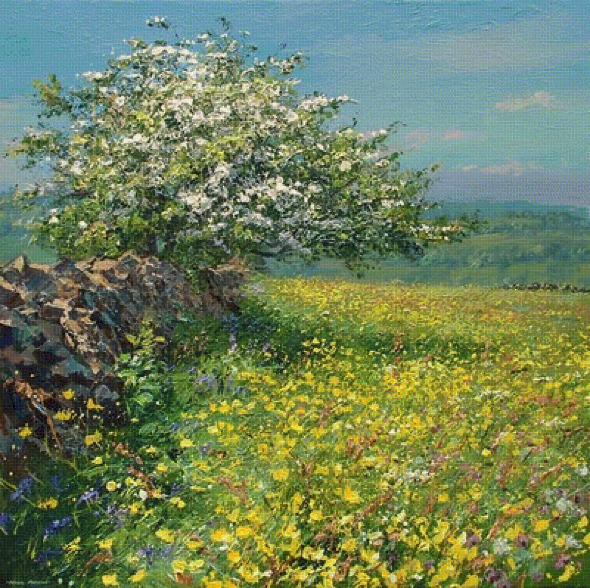 ВЕСЕННИЕ ЦВЕТЫ - пейзаж, весенние цветы - предпросмотр