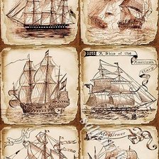 Оригинал схемы вышивки «корабли» (№1593718)