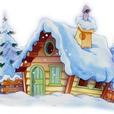 Схема вышивки «Снежный дом»
