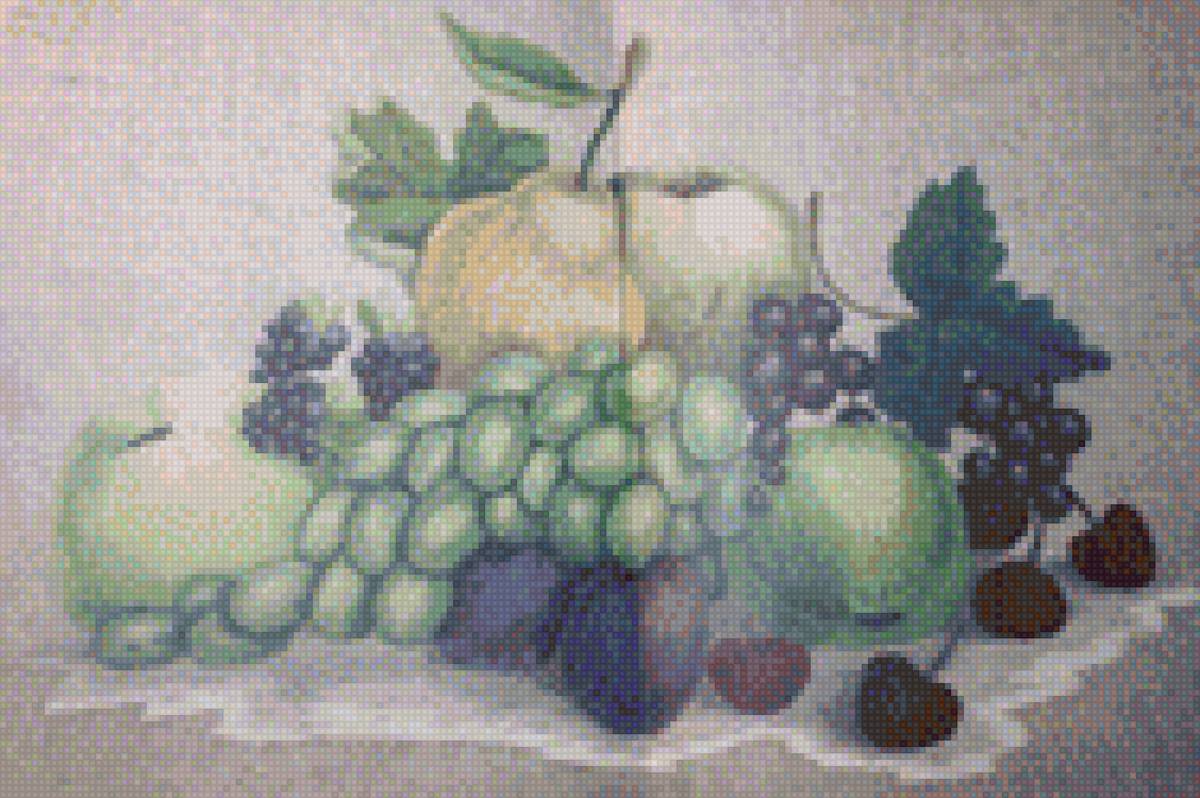 Натюрморт фрукты-ягоды - ягоды, фрукты, натюрморт - предпросмотр