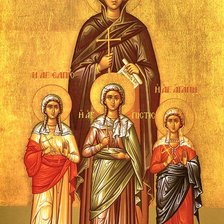 Схема вышивки «Св. Вера, Надежда, Любовь и мать их Св. София»