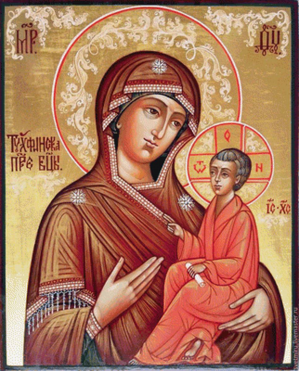 Тихвинская икона Божьей Матери - иконы - предпросмотр