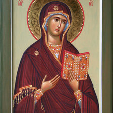 Оригинал схемы вышивки «Калужская икона Божьей Матери» (№1614974)