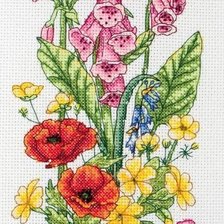 Схема вышивки «Полевые цветы из триптиха»