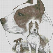 Оригинал схемы вышивки «собака» (№1617019)