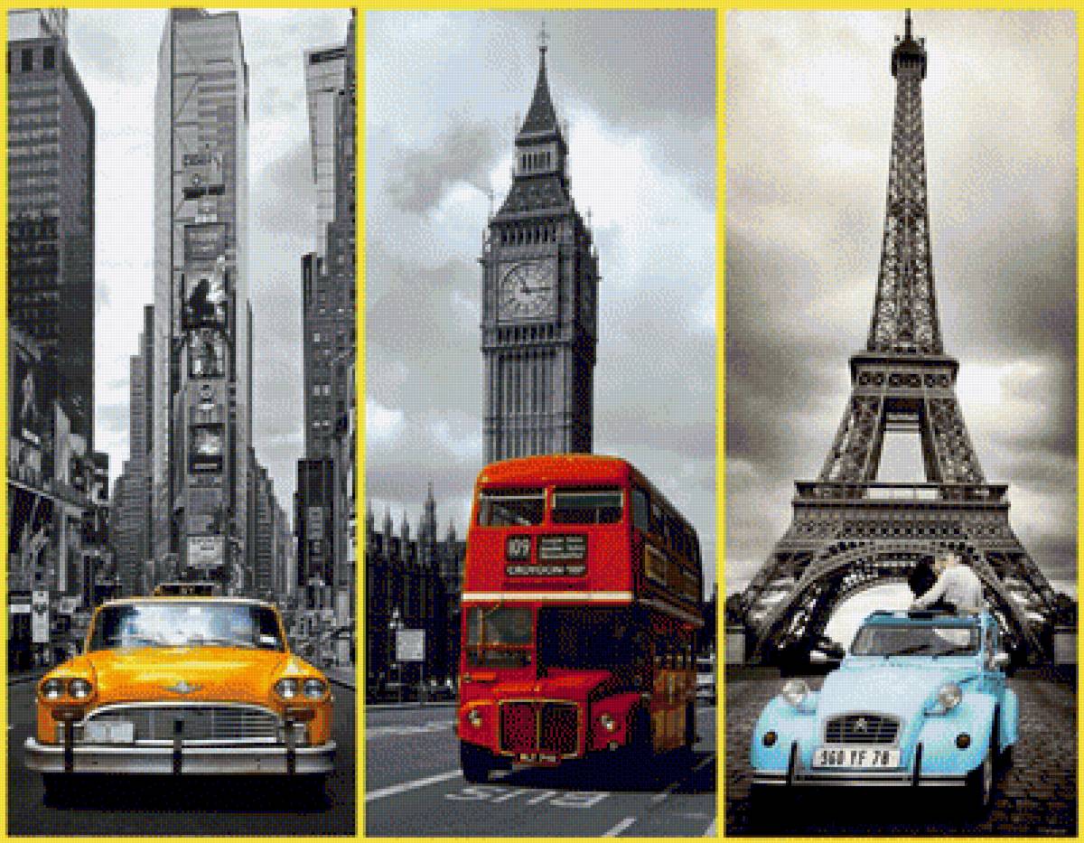 лондон - париж - нью йорк - париж, нью йорк, лондон - предпросмотр