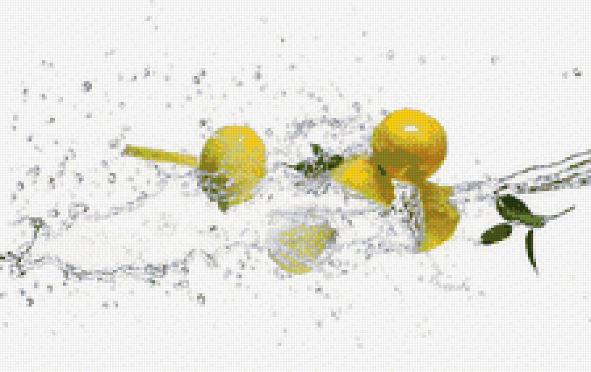 лимон в брызгах - предпросмотр