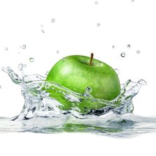 Оригинал схемы вышивки «зеленое яблоко» (№1617516)