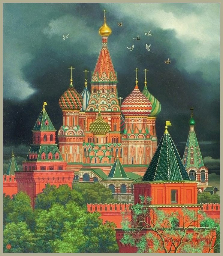 Москва - кремль, город, храм - оригинал