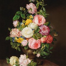 Оригинал схемы вышивки «ruže,váza» (№1629497)