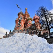 Схема вышивки «Зима в Москве»