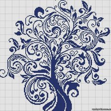 Схема вышивки «дерево счасть2»