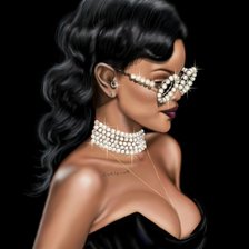 Оригинал схемы вышивки «Rihanna» (№1634346)