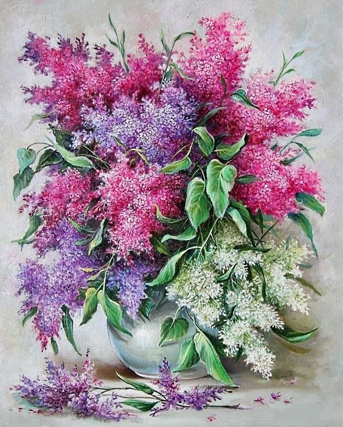 сиреневое чудо - лиловые цветы, сирень, весенние цветы, букет - оригинал