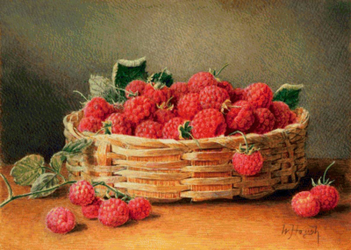 Малина - ягоды, натюрморт - предпросмотр