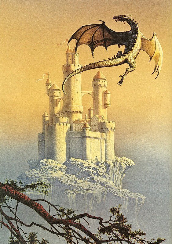 Дракон и замок - дракон, замак - оригинал
