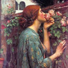 Схема вышивки «The Soul Of The Rose- John William Waterhouse»