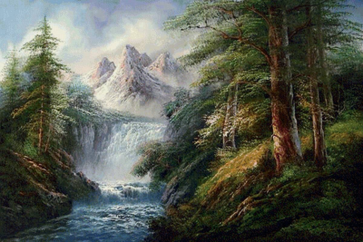 №1643575 - водопад, природа, горы - предпросмотр