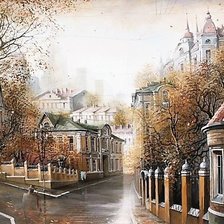Оригинал схемы вышивки «Осень в Москве» (№1648276)