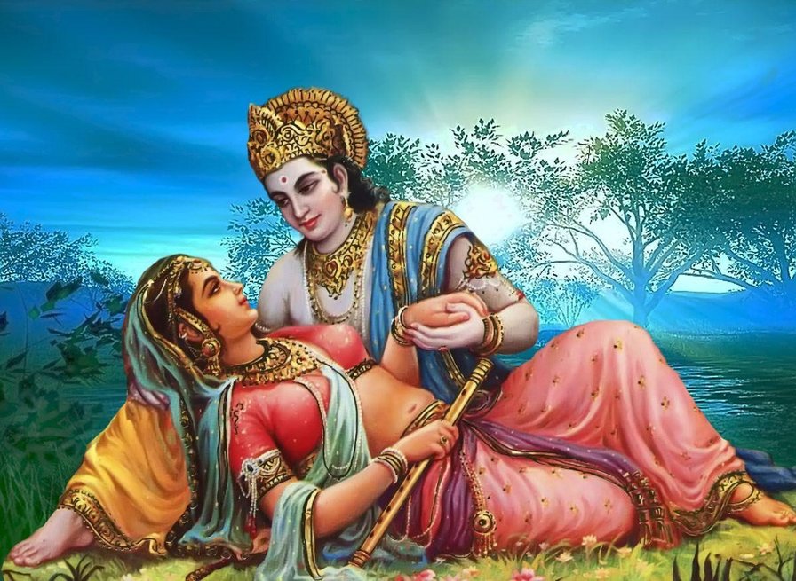 Кришна и Радха - радха, кришна - оригинал