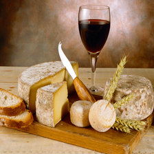 Схема вышивки «cheese and wine»