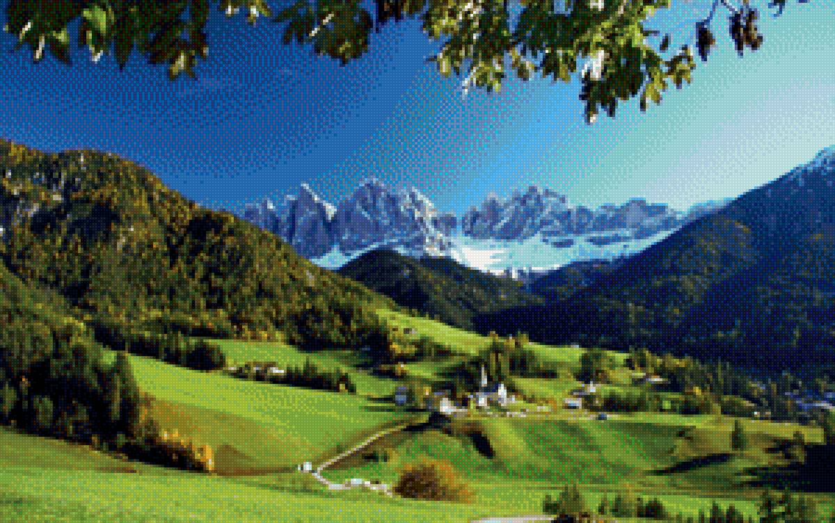 Горы Италии - италия, горный пейзаж - предпросмотр