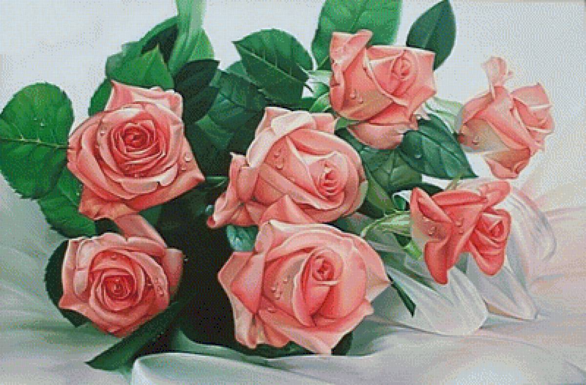 №1669353 - розы, букет, роза, цветы - предпросмотр