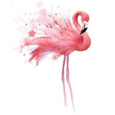 Оригинал схемы вышивки «Фламинго» (№1670590)