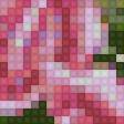Предпросмотр схемы вышивки «подушка с розами в геометрическом орнаменте» (№1690679)
