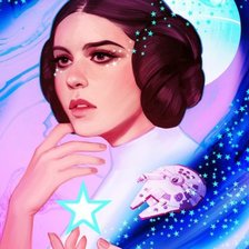 Схема вышивки «Звёздный войны | Princess Leia Organa»