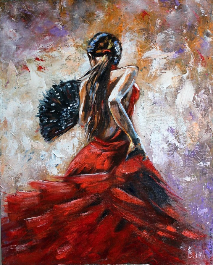 Фламенко - фламенко, танц, женщина - оригинал