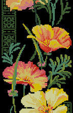 Оригинал схемы вышивки «цветы часть 1» (№1706478)