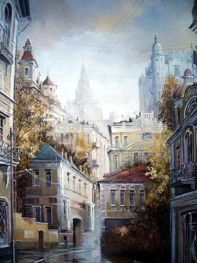 улицы старой Москвы - улочки, старые города, москва - оригинал