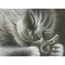 Оригинал схемы вышивки «Серия "Коты". Кошки-мышки» (№1712458)